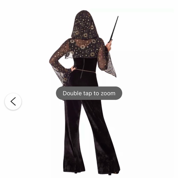 Spirit Black Jumpsuit with Gold Accents - Picture 3 of 5